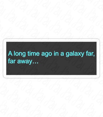 استیکر لوگوی A Galaxy Far Away جنگ ستارگان