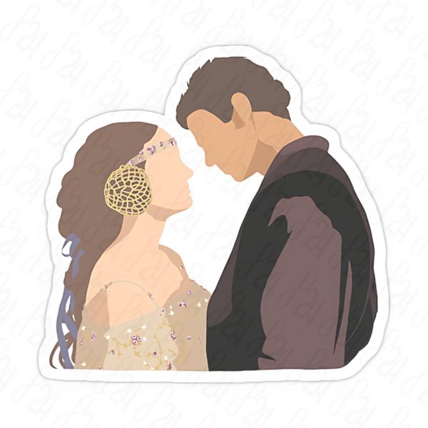 استیکر لوگوی Anakin and Padme-Attack of the Clones جنگ ستارگان