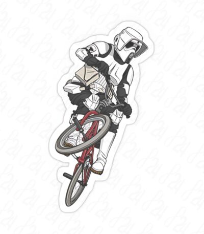 استیکر لوگوی BMX Biker Scout جنگ ستارگان