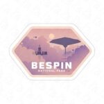 استیکر لوگوی Bespin National Park جنگ ستارگان
