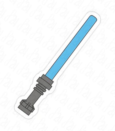 استیکر لوگوی Blue Brick Laser Sword جنگ ستارگان