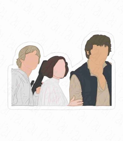 استیکر لوگوی a new hope minimalist sticker جنگ ستارگان