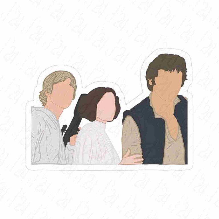 استیکر لوگوی a new hope minimalist sticker جنگ ستارگان